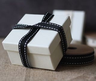 cream cardboard gift boxes by the wedding of my dreams