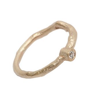 diamond solitaire gold ring by anthony blakeney