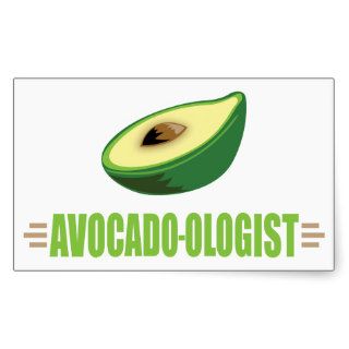 Funny Avocado Rectangular Sticker