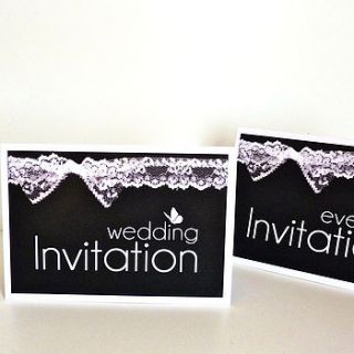 pack of eight arbon lace invitations by my love lane
