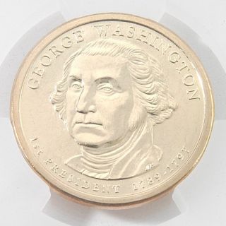 2007 MS67 Washington Dollar Prooflike Semi Reverse Error Coin