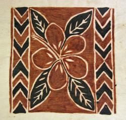 Bark Cloth Hibiscus Siapo Art (Samoa) Tapestries