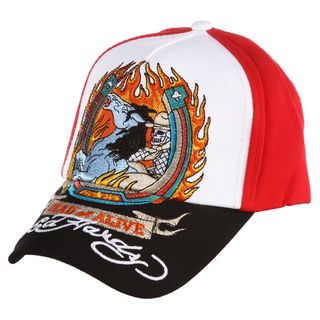 Ed Hardy Boys' 'Demon Horse' Embroidered Hat Ed Hardy Kids Boys' Accessories