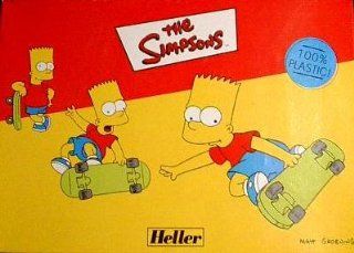 The Simpsons Bart Simpson skateboard plastic model kit Toys & Games