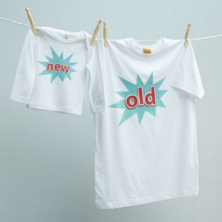 old / new dad & baby twinset by twisted twee