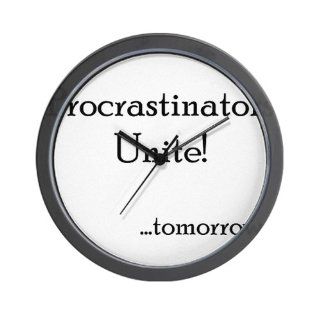  Procrastinators UniteTomo Wall Clock  