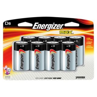 Energizer Max D Batteries 8 pk.