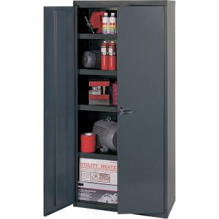 Edsal Welded Vault Cabinet — 48in.W x 24in.D x 72in.H, Model# VC482472  Storage Cabinets