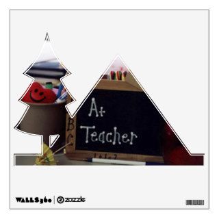 #1 Teacher Camping Icon Wall Decal