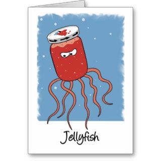 Funny Jellyfish notecard Greeting Card