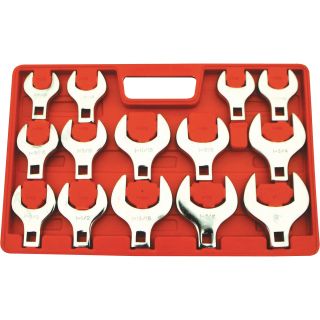 Grip Tools JUMBO Crowfoot Wrenches — 1/2in. Drive, 14-Pc. Set  Crowfoot
