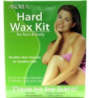 Andrea Hard Wax Kit for Face & Body  Hair Waxing Kits  Beauty
