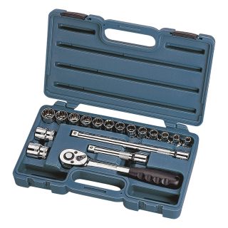 Industro Tools Socket Set — 1/2in. Drive, 18-Pc. Set, Model# 00398  1/2in. Drive Sets