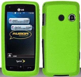 TRENDE   Neon Green Hard Snap On Case Cover Faceplate Protector for LG Banter Touch Metro Pcs / Rumor Touch Sprint LN510 + Free Texi Gift Box Cell Phones & Accessories