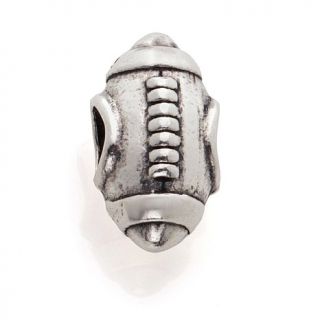 Charming Silver Inspirations Sterling Silver Football Bead Charm