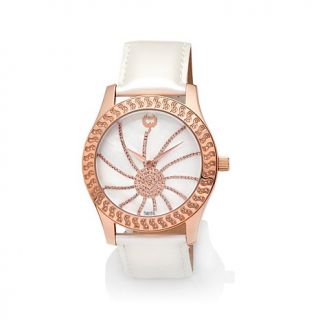 Brillier Kalypso Collection 0.72ct Diamond Mother of Pearl Dial Leather Strap S