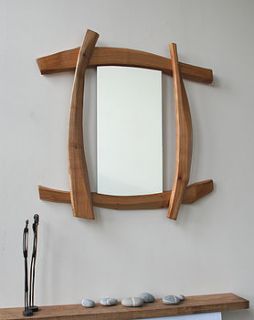 natural wood mirror by dz design