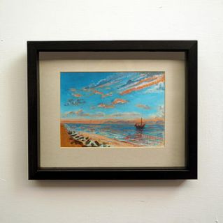 framed seascape one print by smart deco