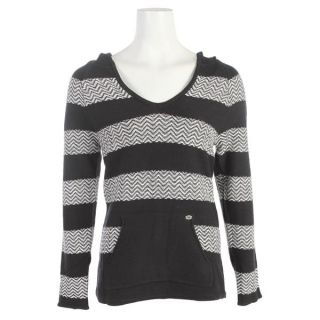 Roxy Somewhere Else Sweater True Black Pattern Stripe   Womens