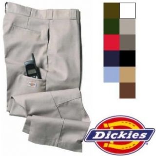 Dickies Double Knee Work Pants 85 283   Avaliable in Many Colors, Size 26W x 30L, Color White Clothing