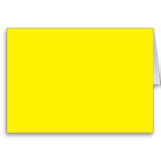 Bright Yellow Color Only Custom Design Products Greeting Cards