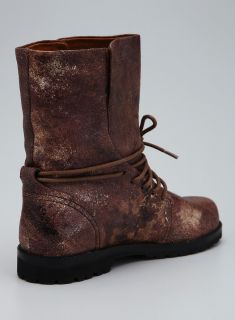 Gentle Souls Warm N Cozy Leather Combat Boot Boots
