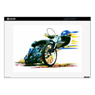 Fast Awesome Speedway Motorcycle 15" Laptop Skins