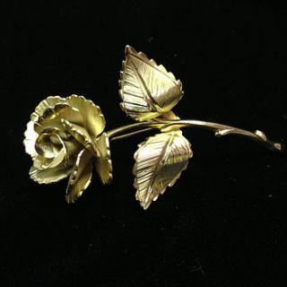 vintage rose brooch by iamia