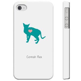 SudysAccessories Cornish Rex Cat iPhone 4 Case iPhone 4S Case   SoftShell Full Plastic Direct Printed Graphic Case Cell Phones & Accessories