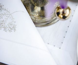 dandelion table napkin by lucas bond