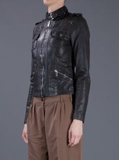 Michael Kors Leather Biker Jacket