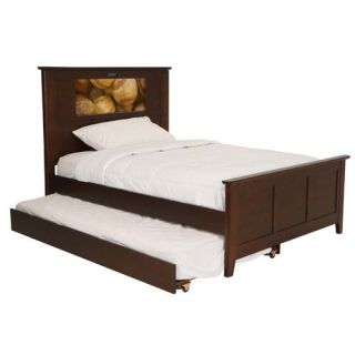 Shaker Full Panel Bed with Trundle, Baseballs and Dolphins Intercha