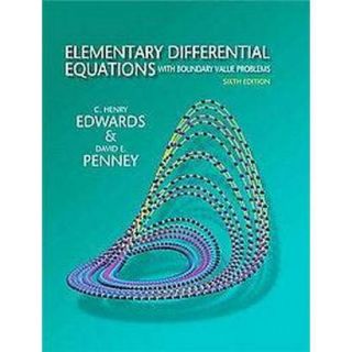 Elementary Differential Equations With Boundary