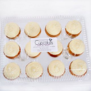 Main Street Wedding Day White Gourmet Cupcakes   12 Count