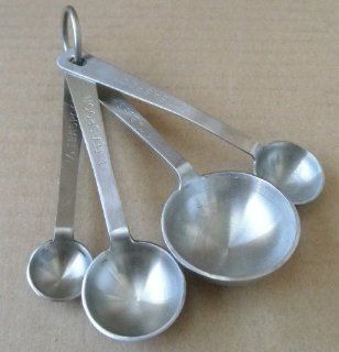 Stainless Steel Measuring Spoons   1 tablespoon, 1 teaspoon, 1/4 teaspoon, 1/2 teaspoon Kitchen & Dining