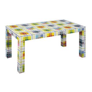 colour lines dining table by out there interiors