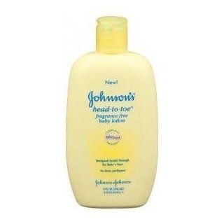 Johnsons Baby Head to Toe Baby Lotion, Fragrance free 9 Oz (Pack of 3) Health & Personal Care