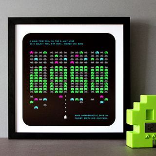 personalised 'intergalactic space time' print by mags&paul