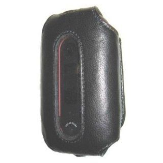 Motorola Leather Case for PEBL   Black Cell Phones & Accessories
