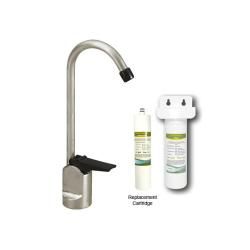Westbrass Satin Nickel Touch Flo Cold Water Dispenser Faucet with Under Counter Filter Kit Westbrass Kitchen Faucets
