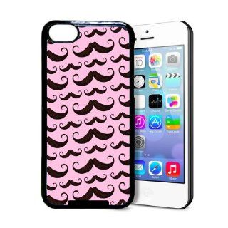 Mustache Pink iPhone 5c Case   Fits iPhone 5c Cell Phones & Accessories
