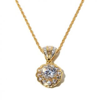 Victoria Wieck 2.67ct Absolute™ "Floral" Pendant with 18" Chain