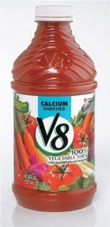 V8 Vegetable Juice Calcium Enriched, 46 Ounce (Pack of 12)  Grocery & Gourmet Food