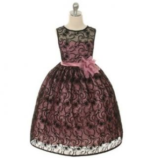 Kids Dream Black Lace Rose Special Occasion Girl Dress 6 Kids Dream Clothing