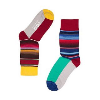 fun pair of odd socks 'the mexican' style one by odsx