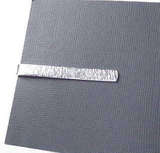 silver strata personalised tie slide by silversynergy