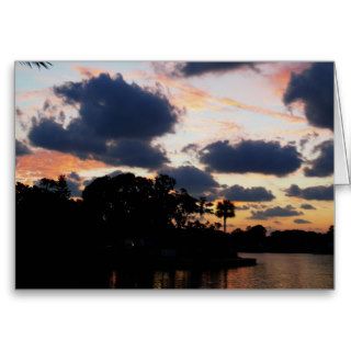 Beautiful Florida Sunset, blank card