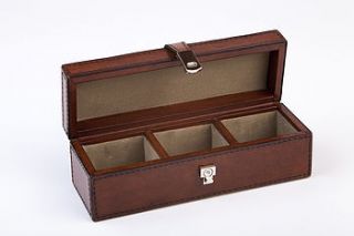 leather cufflink case by life of riley
