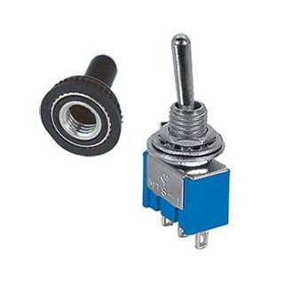 SPDT Miniature Toggle Switch with Rubber Boot Automotive