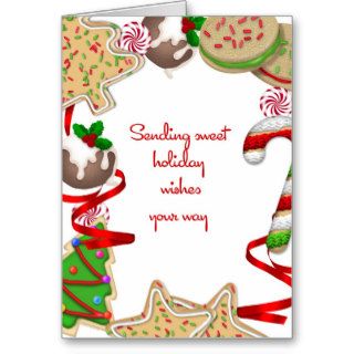 Christmas Cookie Border Card
